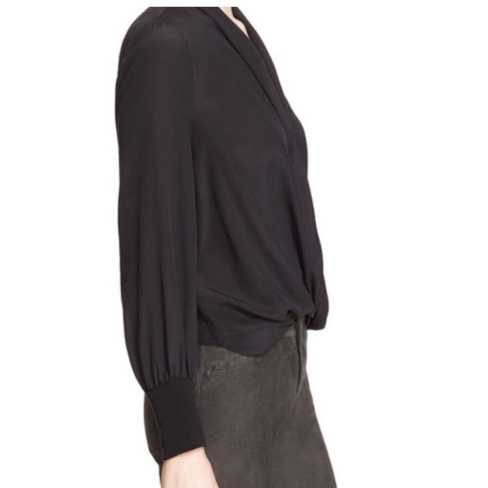 alice olivia blouse Black Small Womens Silk